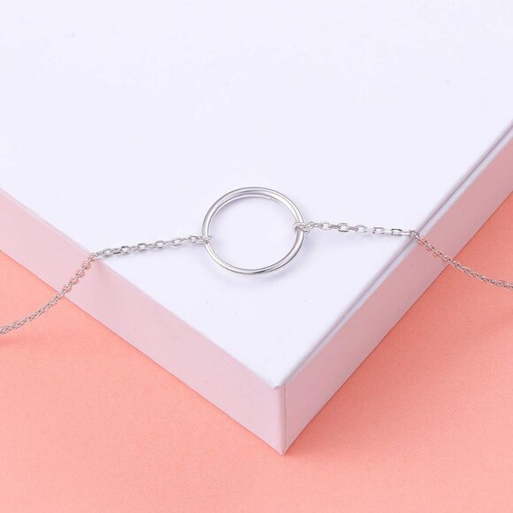 Sterling Silver Dainty Choker Necklace Adjustable 13-16 inches Perfect Gift for - Picture 3 of 7